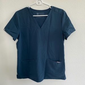 Figs Casma Dark Harbor Scrub Top Size S